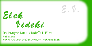 elek videki business card